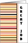 Orange Stripes Employee Appreciation Card