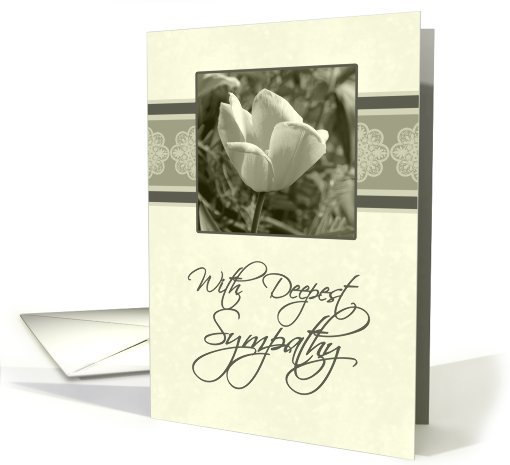 White Flower Business Sympathy card (559720)