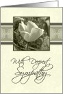 White Flower Business Sympathy Card