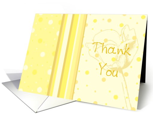 Yellow Thank You for the Baby Shower Gift card (561073)