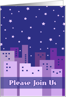 City Stars Please Join Us Card