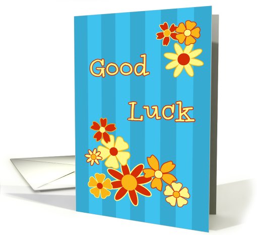 Flowers Good Luck New Job card (577427)