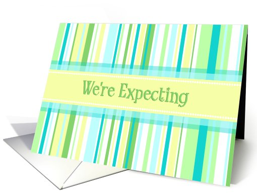 Spring Stripes We're Expecting card (579112)