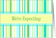 Spring Stripes We’re Expecting Card