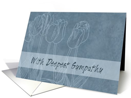 Blue Tulips Sympathy card (580235)