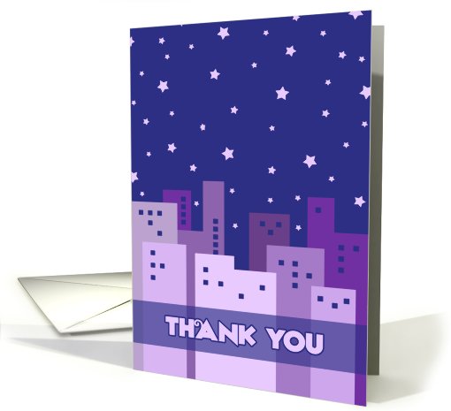 City Stars Hospitality Thank You card (580351)