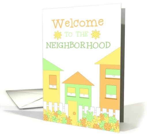 Houses Welcome to the Neighborhood card (583399)