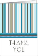Stripes Thank You Card