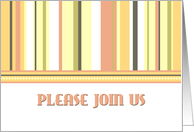 Stripes Invitation Card