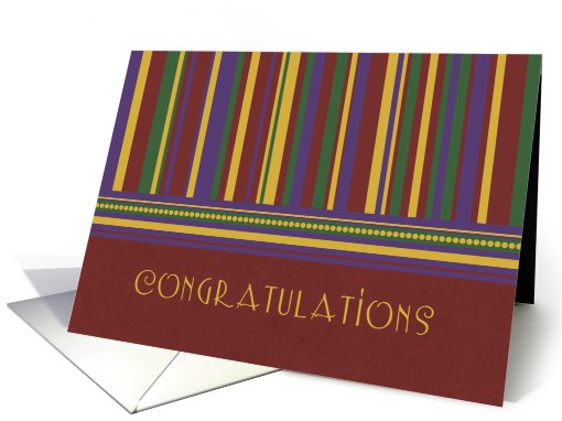 Red Stripes Employee Anniversary card (584480)