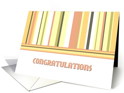 Stripes Congratulations card (584531)