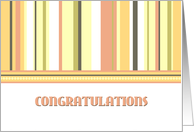 Stripes Congratulations New Job Card