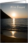 Sunset Engagement Party Invitation Card