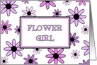 Flowers Flower Girl Invitation Card