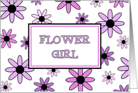 Flowers Flower Girl Thank You Niece Card