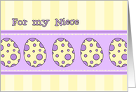 Easter Eggs Niece Easter Card