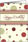 Red Dots Business Birthday From All Of Us Card