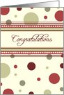 Red Dots Business Employee Anniversary Card