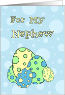 Blue Easter Egg for Nephew Card