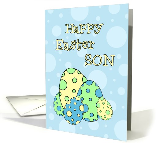 Blue Easter Egg for Son card (591261)