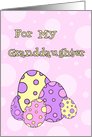 Pink Easter Egg for Granddaughter Card