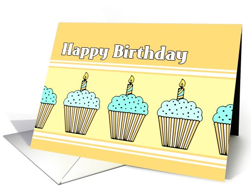 Cupcakes Happy Birthday card (592988)