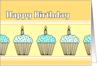 Cupcakes Happy Birthday From All of Us Card