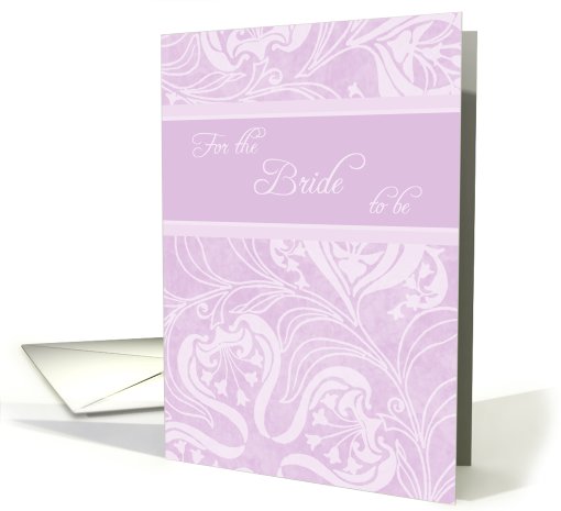 Purple Floral Bridal Shower Gift card (594734)