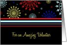Colorful Thank You Volunteer Card