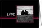 Love Happy Anniversary Card Couple on the Beach card