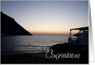 Sunset Congratulations on Engagement card