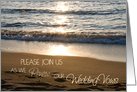 Wave at Sunset Vow Renewal Invitation Card