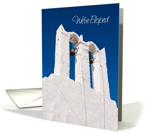 Church Bells Elopement Announcement card (609162)