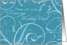 Turquoise Wedding Vow Renewal Invitation Card