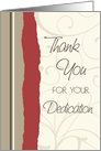 Red and Beige Employee Anniversary Card
