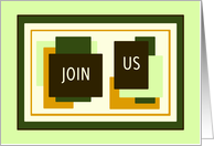 Green Retro General Invitation Card