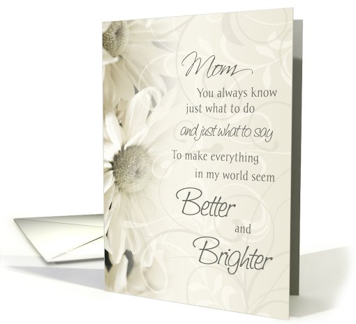 White Flowers from Son Mother's Birthday card (627275)