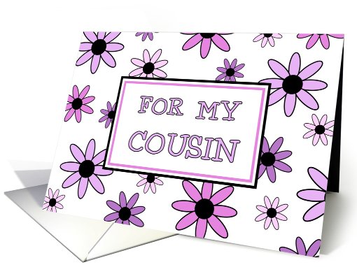 Flowers Cousin Thank You Junior Bridesmaid card (633636)
