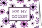 Flowers Cousin Thank You Junior Bridesmaid Card