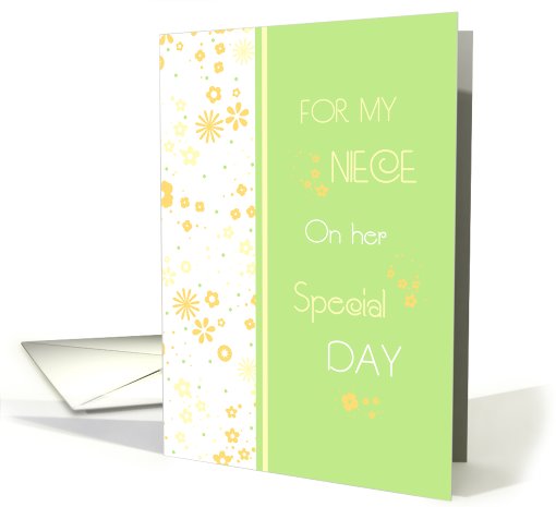 Spring Flowers Niece Birthday card (638334)