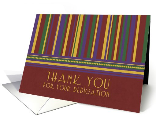 Red Stripes Employee Appreciation card (638385)