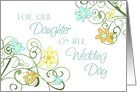 Garden Flowers Congratulations to our Daughter Wedding Card