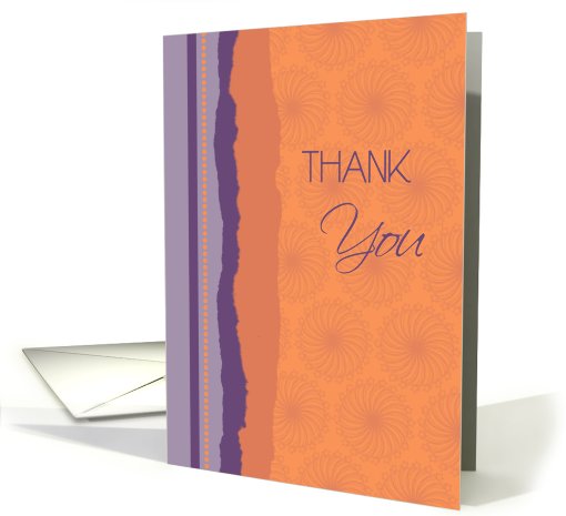 Thank You for your Thoughtfulness Card - Vibrant Orange... (652175)