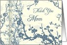 Mother of the Bride Thank You Wedding Day Card - Blue Floral card