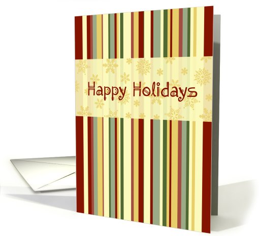 Happy Holidays for Employees Christmas Card - Red Green... (680939)