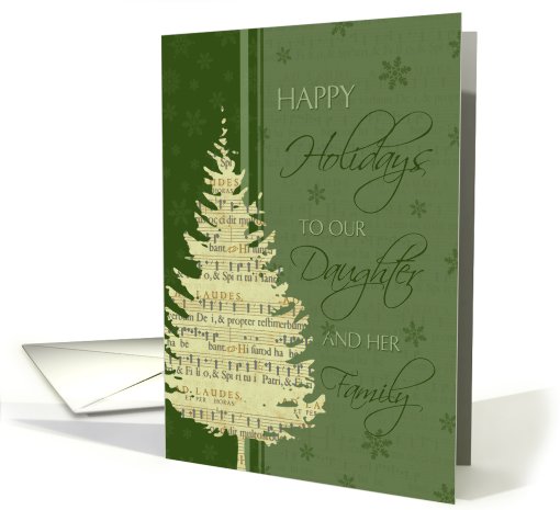 Happy Holidays Daughter and her Family Christmas Card -... (685842)