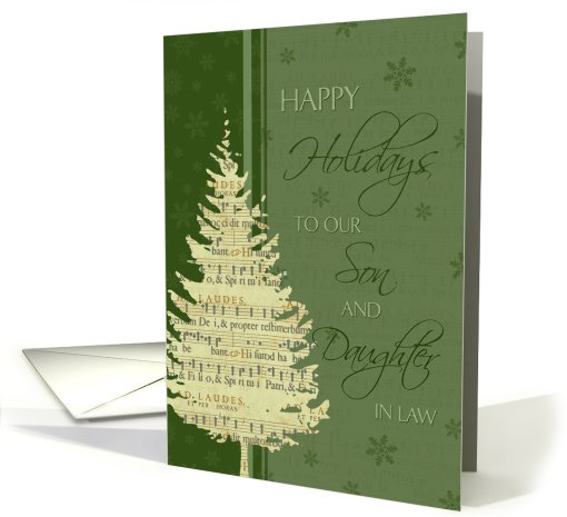 Happy Holidays Son and Daughter in Law Christmas Card -... (685844)