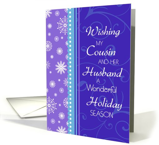 Happy Holidays for my Cousin & her Husband Christmas -... (686663)