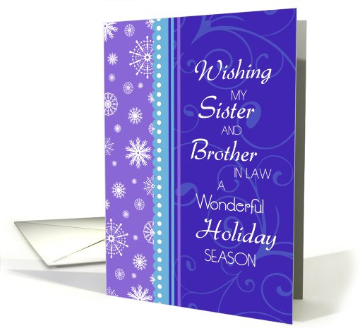 Happy Holidays for my Sister & Brother in Law Christmas -... (686821)