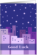 Good Luck House Hunting Card - City Night card